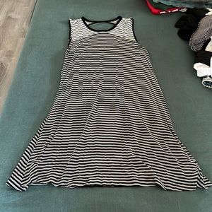 GAP Striped Open-back Dress
